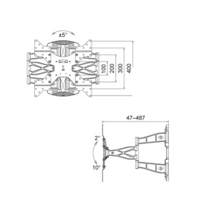 Кронштейн наклонно-поворотный Kromax Atlantis-30