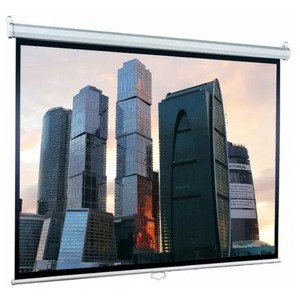 Экран для дома, настенно потолочный с электроприводом Lumien Master Control 184 x 220 Matte White Fiber Glass LMC-100113