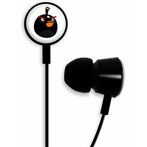 Наушники внутриканальные классические Gear4 Angry Birds Headphones Black Bird