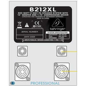 Пассивная AC Behringer B 215XL-WH EUROLIVE