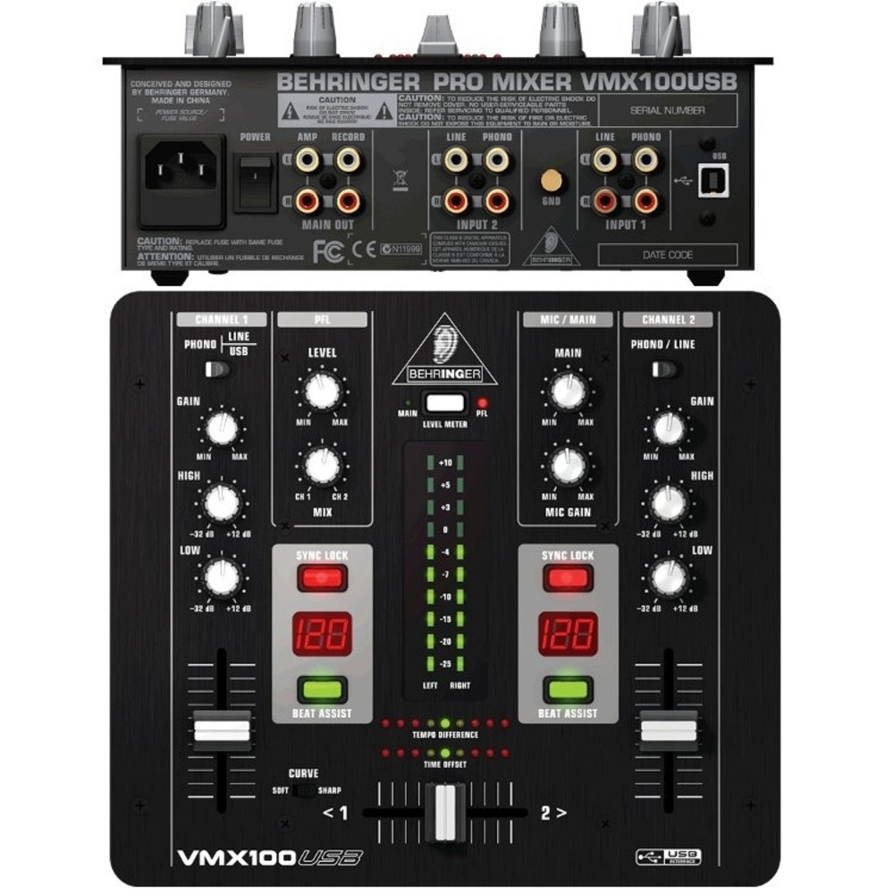 DJ микшерный пульт Behringer VMX 100USB PRO MIXER