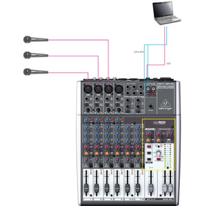 Аналоговый микшер Behringer XENYX 1204USB