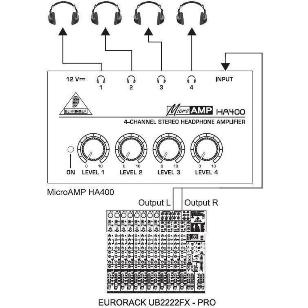 BEHRINGER HA 400 MICROAMP 