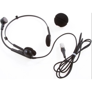 Микрофон с оголовьем черного цвета Audio-Technica ATM75cW