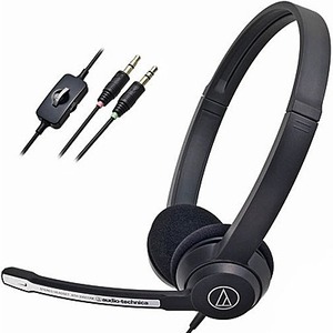 Компьютерная проводная гарнитура Audio-Technica ATH-330COM