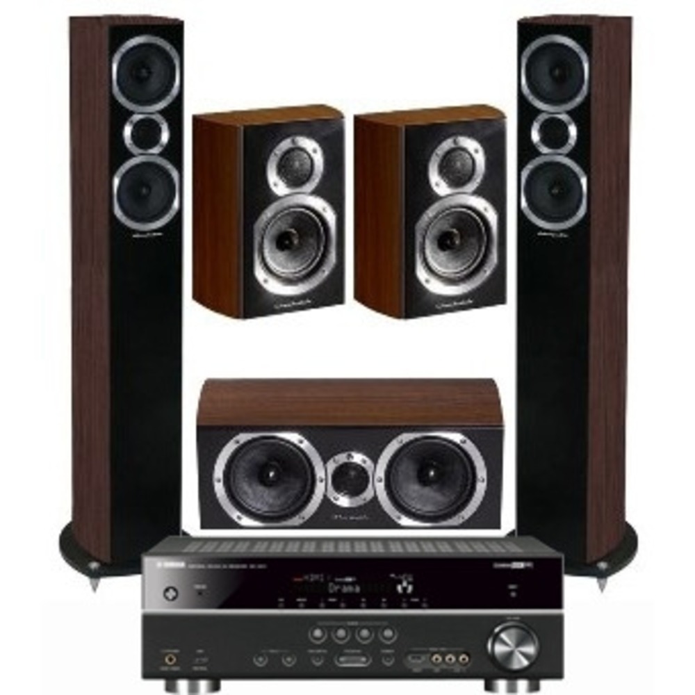 Домашний кинотеатр Wharfedale Diamond 10 SCP Wenge + Yamaha RX-V 571 Black