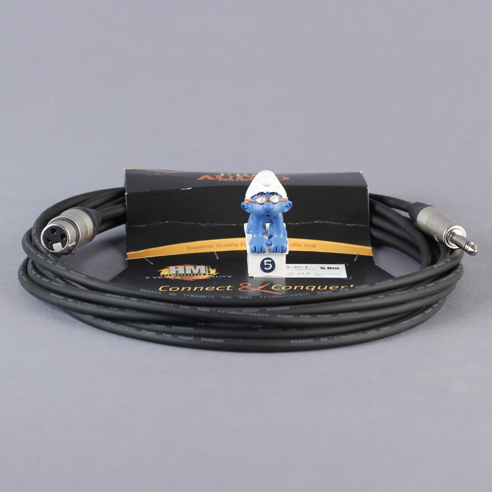 Кабель аудио 1xJack - 1xXLR MrCable AIJXMF-05-L Black 5.0m