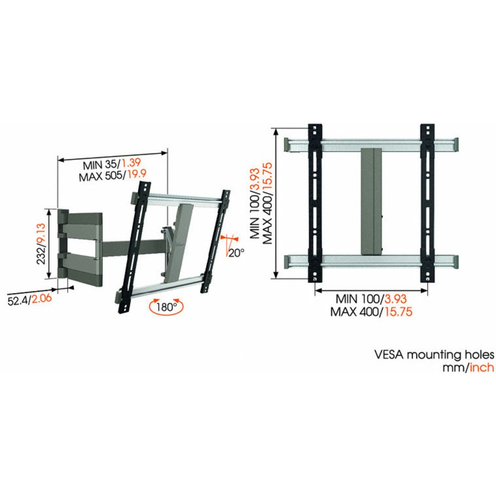 Кронштейн наклонно-поворотный Vogels THIN 245 UltraThin