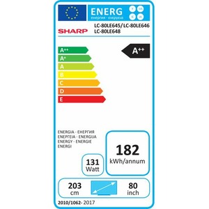 LED-телевизор от 60 дюймов Sharp LC-80LE645