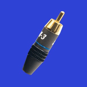 Разъем RCA (Папа) Supra RCA-3 Blue BULK