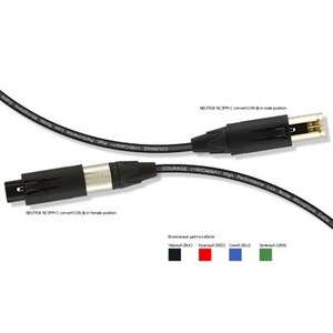 Кабель аудио 1xXLR - 1xXLR MrCable AIXA-03-P23N Black 3.0m