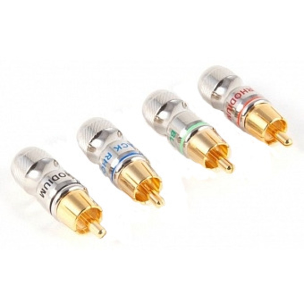 Разъем RCA (Папа) Black Rhodium Gold Plated Phono RCA 8mm Blue