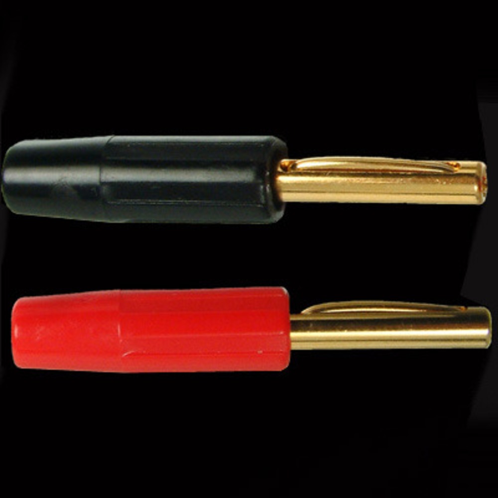 Разъем Банана Black Rhodium Gold Plated Banana Red