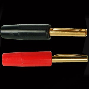 Разъем "Банана" Black Rhodium Gold Plated Banana Red