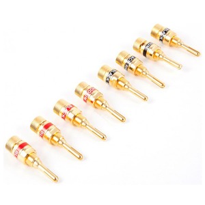 Разъем "Банана" Black Rhodium Gold Plated Screw Banana Black