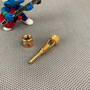 Разъем Банана Black Rhodium Gold Plated Screw Banana Red