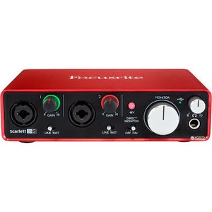 Внешняя звуковая карта с USB FOCUSRITE Scarlett 2i2