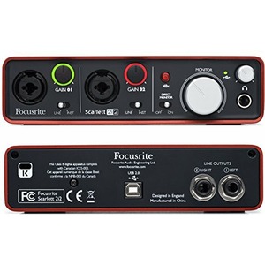 Внешняя звуковая карта с USB FOCUSRITE Scarlett 2i2