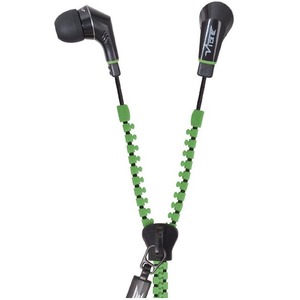Наушники внутриканальные классические Vibe Slick Zip Headphones Green