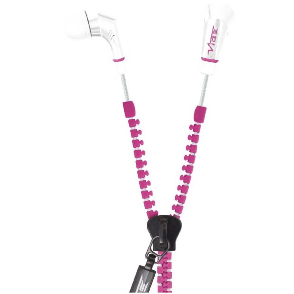 Наушники внутриканальные классические Vibe Slick Zip Headphones Pink