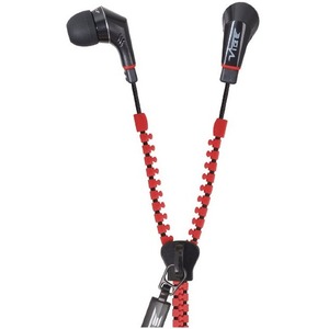 Наушники внутриканальные классические Vibe Slick Zip Headphones Red