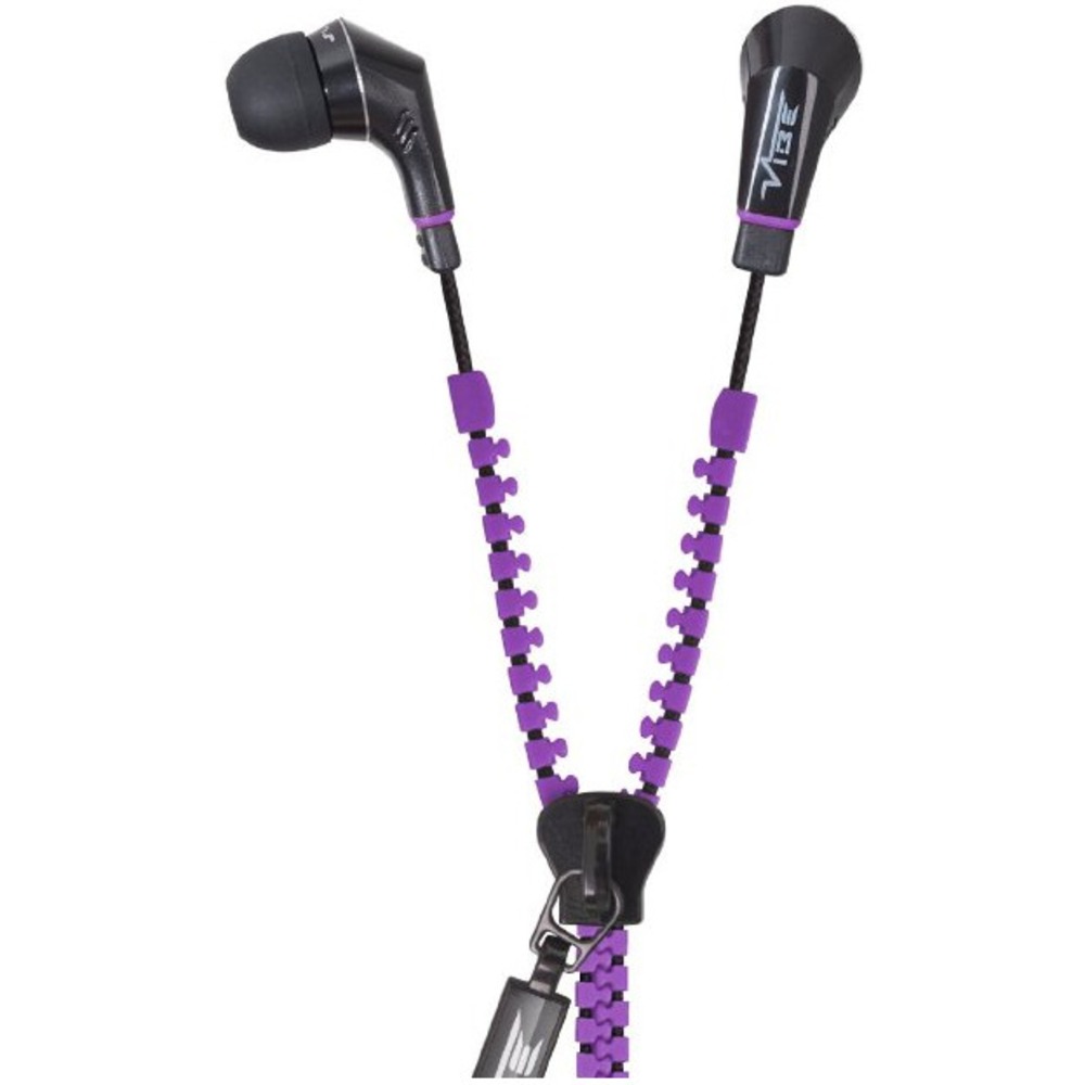 Наушники внутриканальные классические Vibe Slick Zip Headphones Purple