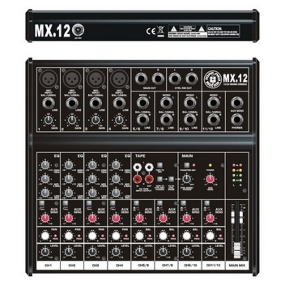 Аналоговый микшер TOPP PRO MX.12
