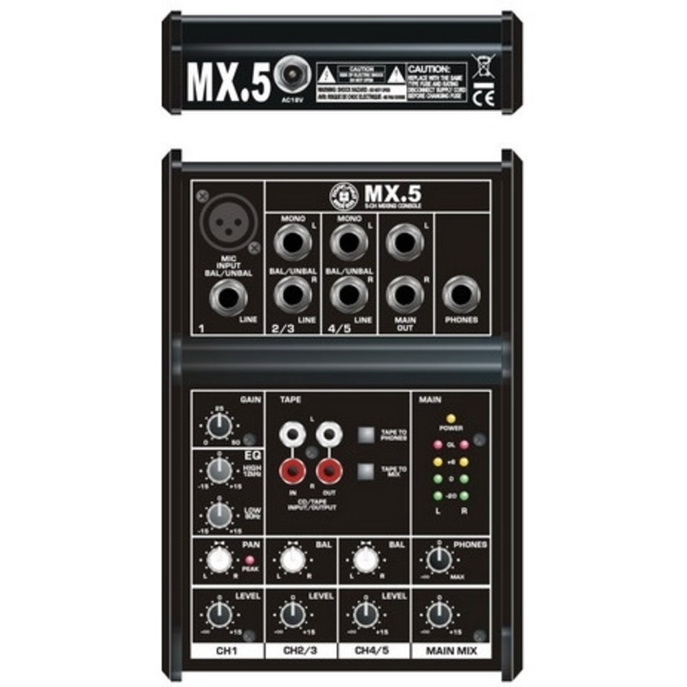 Аналоговый микшер TOPP PRO MX.5