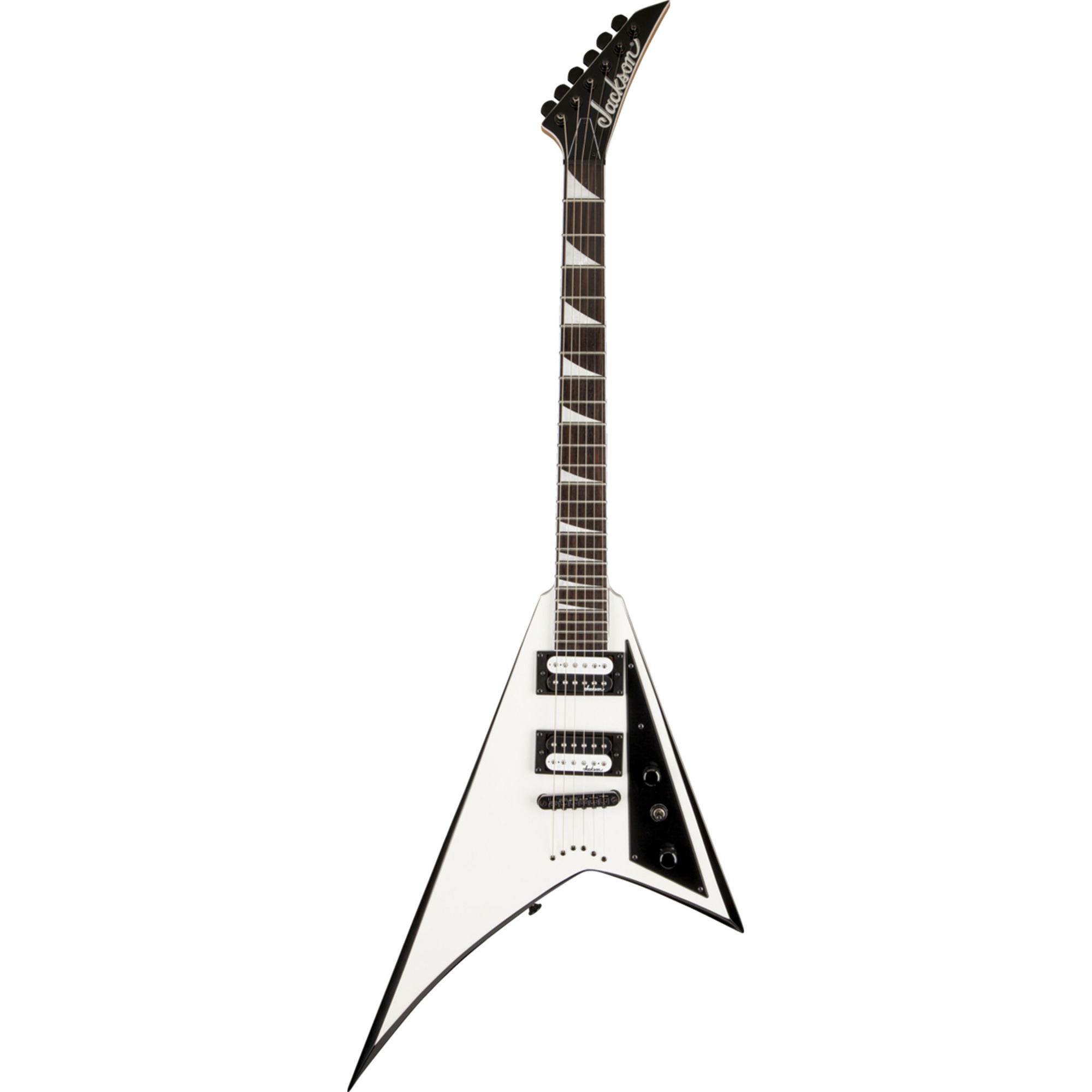 <p><span>JACKSON JS Series Rhoads JS32T White with Black Bevels...