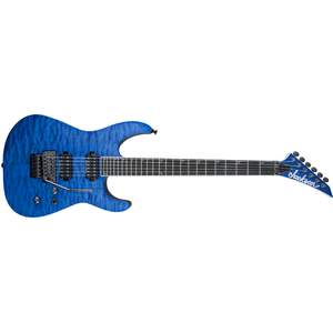Электроакустическая гитара JACKSON Pro Series Soloist SL2Q MAH, Ebony Fingerboard, Trans Blue