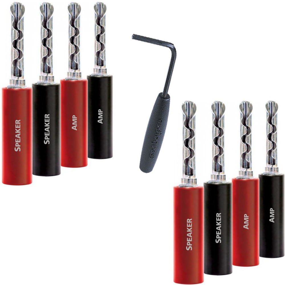 Разъем Банана Audioquest SureGrip100 BFA/Banana Silver (Set 8)