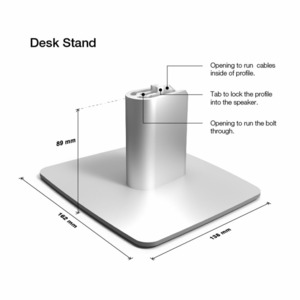 Стойка для акустики Dynaudio DESK STAND XEO2 SILVER