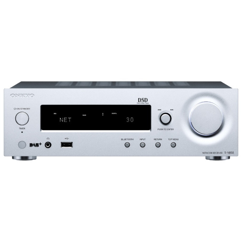 Аудиоусилители и ресиверы Onkyo R-N855 Silver