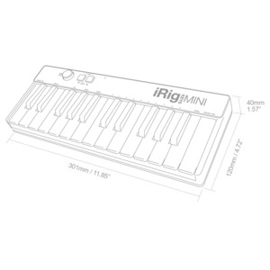 Миди клавиатура IK MULTIMEDIA iRig Keys Mini