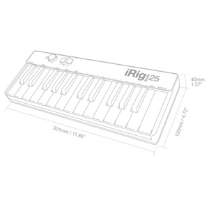 Миди клавиатура IK MULTIMEDIA iRig Keys 25 USB