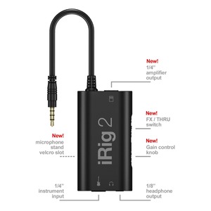 Внешняя звуковая карта для iOS IK MULTIMEDIA iRig 2