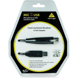 Внешняя звуковая карта с USB Behringer MIC 2 USB