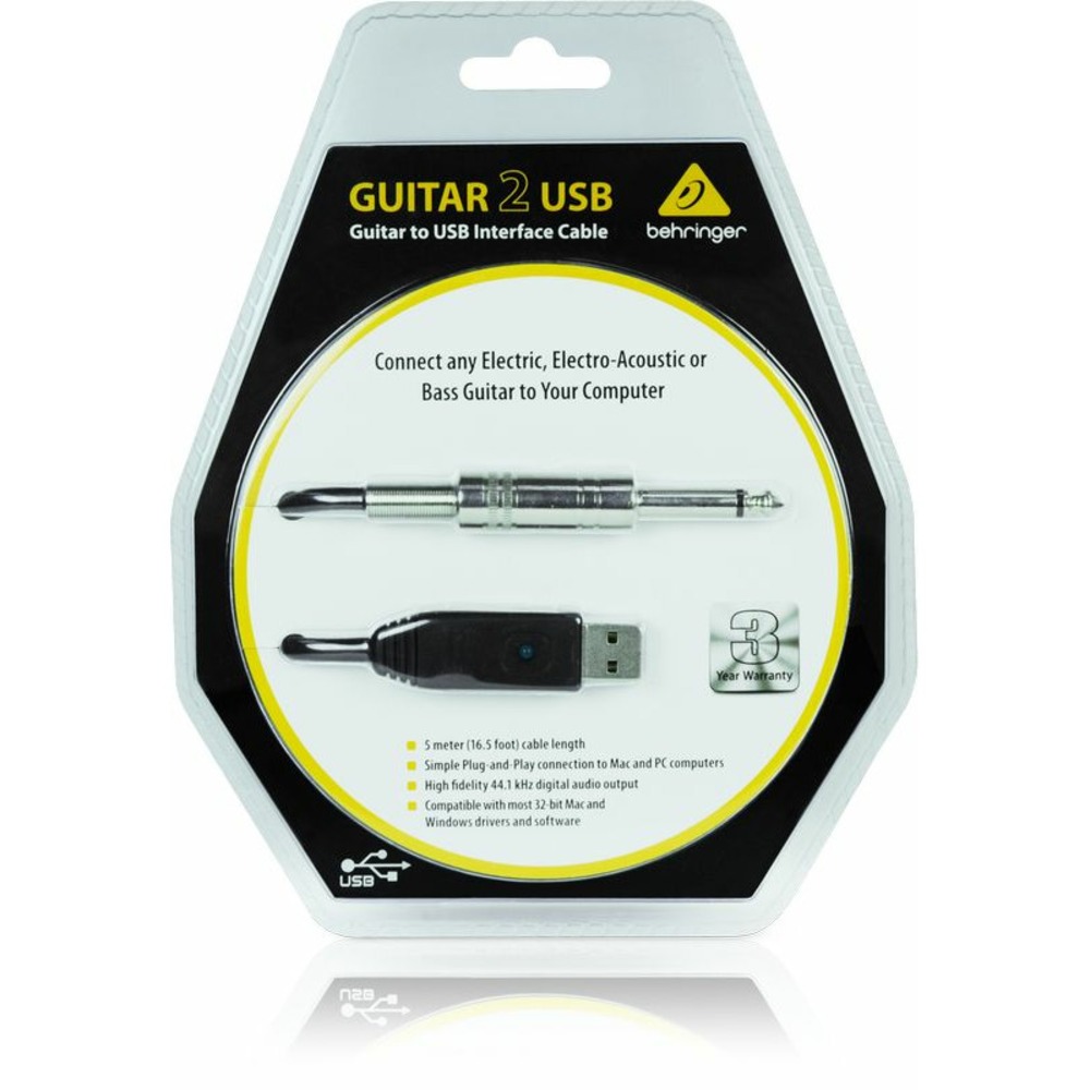 Внешняя звуковая карта с USB Behringer GUITAR2USB