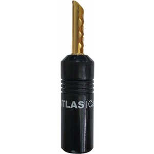 Разъем "Банана" Atlas Cables Black Plastic Z-Plug Crimp White