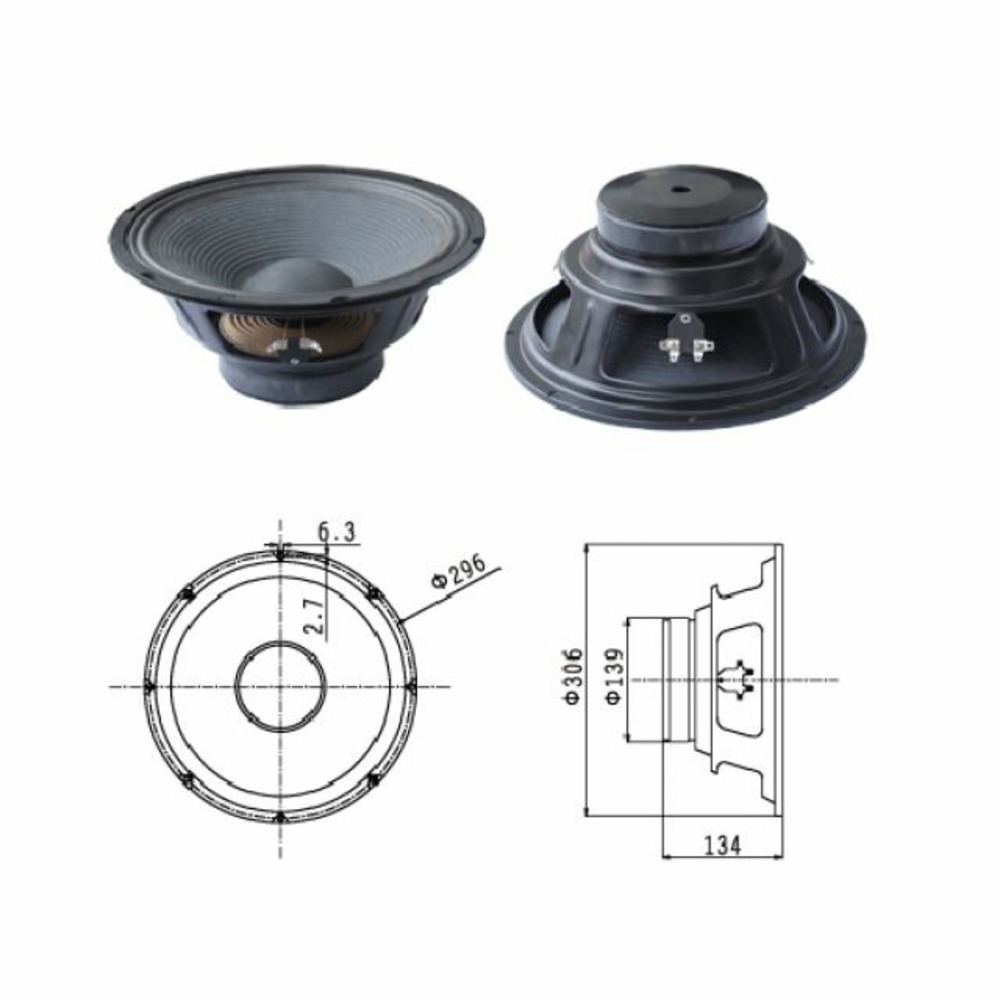 Динамик профессиональный НЧ Biema BML-T1202