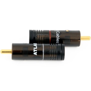Разъем RCA (Папа) Atlas Cables Integra RCA Black Plug White
