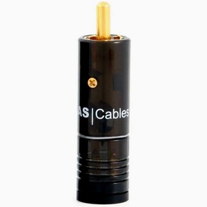 Разъем RCA (Папа) Atlas Cables Integra RCA Black Plug White