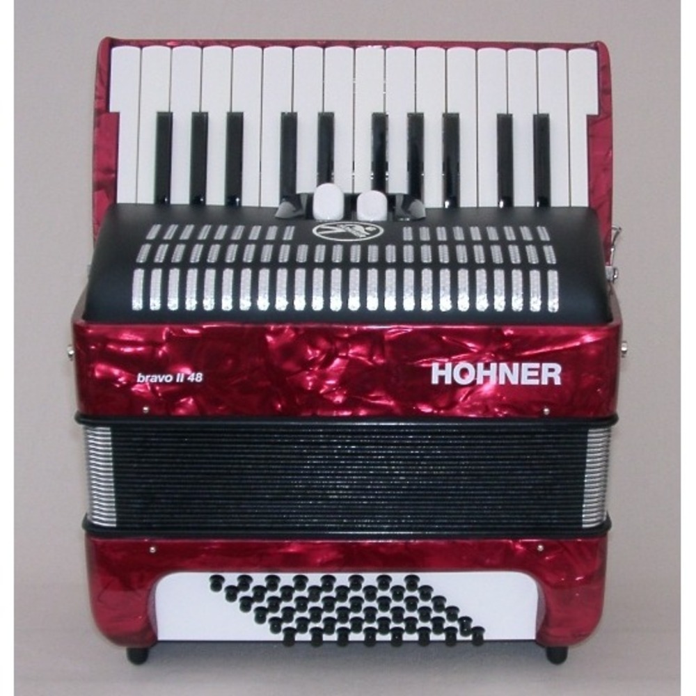 Аккордеон Hohner The New Bravo II 48 (A16531) red