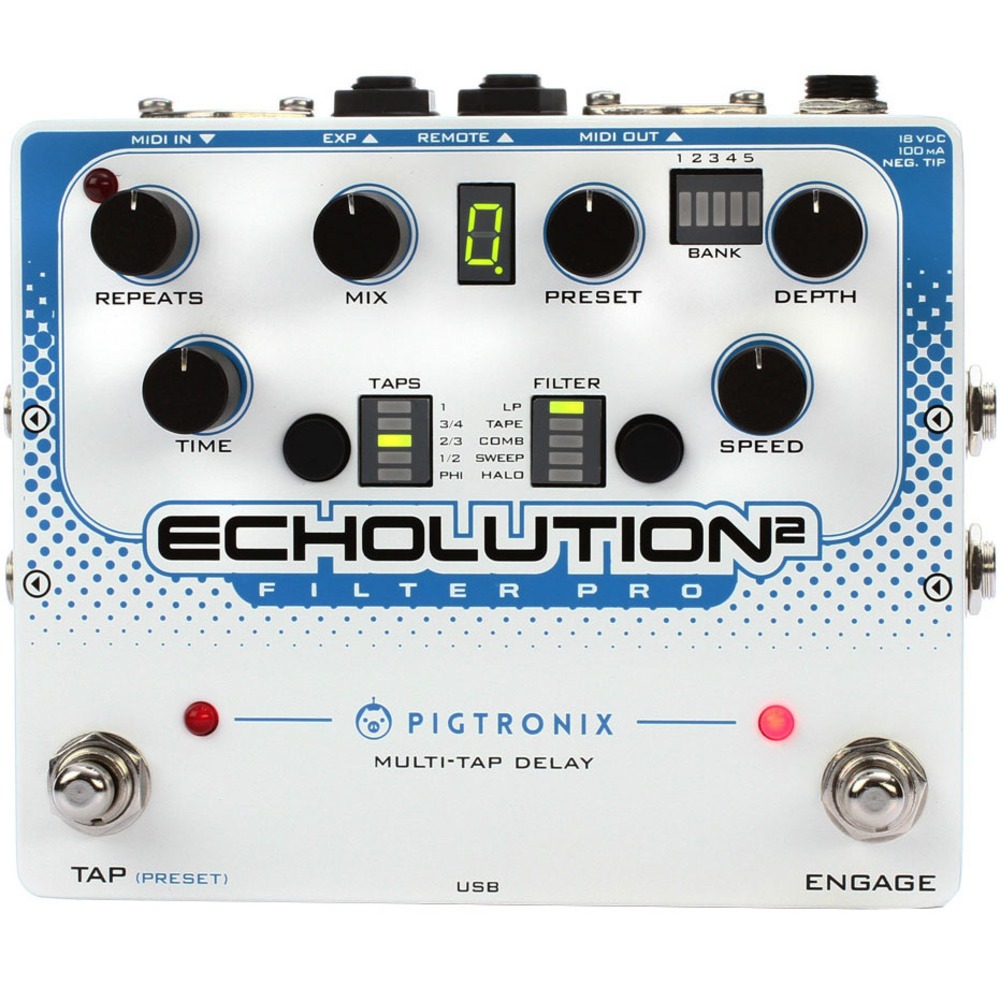 Гитарная педаль эффектов/ примочка Pigtronix E2F Echolution 2 Filter Pro Delay