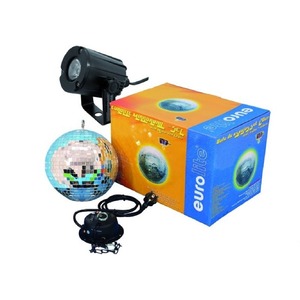 Комплект с зеркальным шаром Eurolite Mirror Ball 30 cm SET LED 6000K