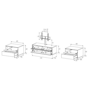 Тумба для ТВ Sonorous EX260 white