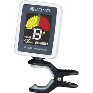 Тюнер/метроном Joyo JT-301 White гитарный тюнер