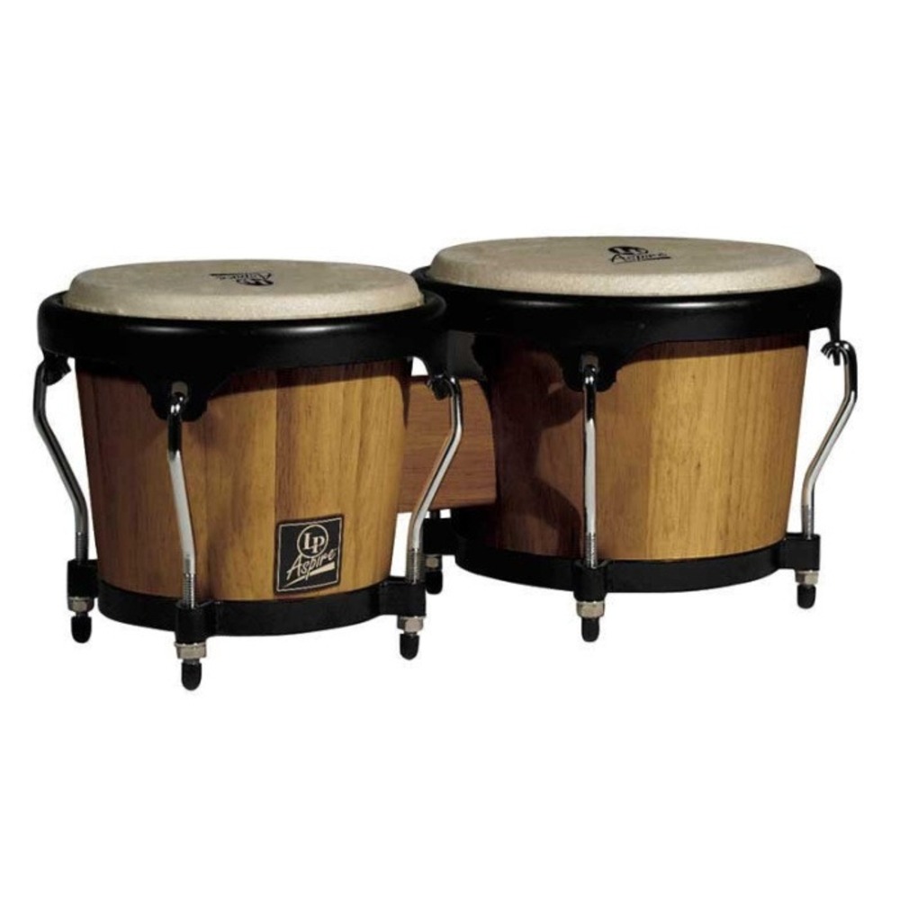 Бонго LP LPA601-DW Aspire Wood Bongos Dark Wood/Chrome