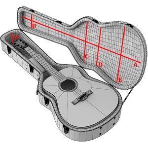 Чехол для акустической гитары Ovation 8158K-0 Guitar Case Mid/Deep Bowl