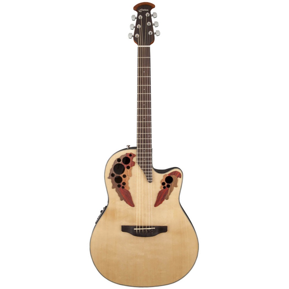 Электроакустическая гитара Ovation CE44-4 Celebrity Elite Mid Cutaway Natural